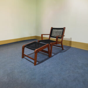 Teak Finished Acacia Wood Club Chair (Set of 2 pieces) - TFAC02